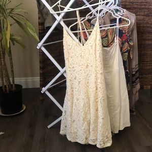 Off-white slight flare dress